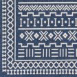 La Casa Cotton Dark Blue Rug in Various Sizes Sale