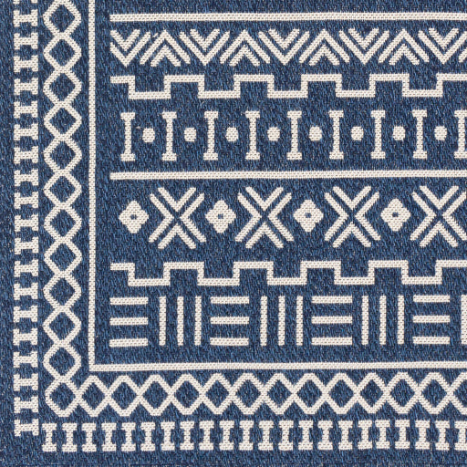 La Casa Cotton Dark Blue Rug in Various Sizes Sale