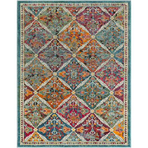 Herati Her-2304 Bright Orange Rug in Various Sizes on Sale