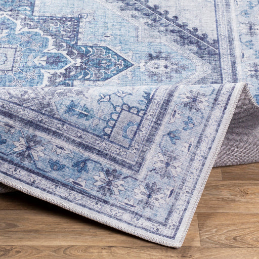 Iris Ice Blue Rug in Various Sizes Fashion