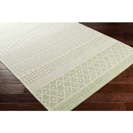 La Casa Cotton Grass Green Rug in Various Sizes For Discount