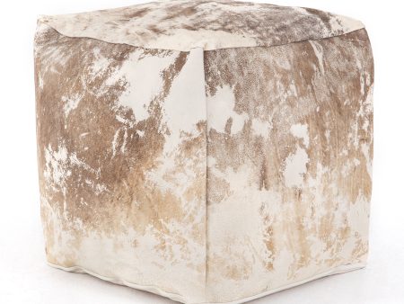 Harland Modern Hide Pouf For Discount