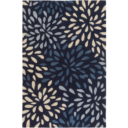 Cosmopolitan Cos-9265 Navy Rug in Various Sizes Discount