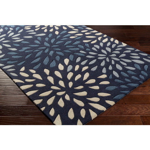 Cosmopolitan Cos-9265 Navy Rug in Various Sizes Discount