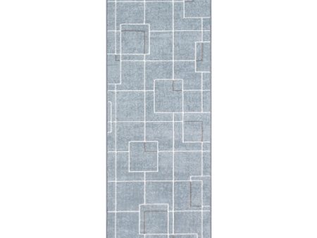 Contempo Pale Blue Rug in Various Sizes on Sale