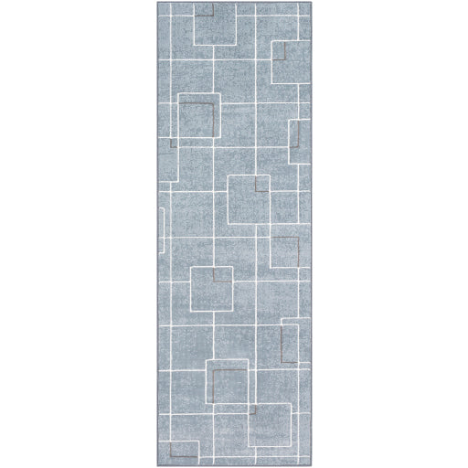 Contempo Pale Blue Rug in Various Sizes on Sale