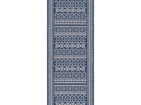 La Casa Cotton Dark Blue Rug in Various Sizes Sale