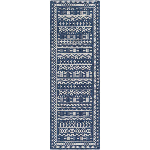 La Casa Cotton Dark Blue Rug in Various Sizes Sale