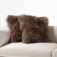 Lalo Lambskin Pillow, Taupe, Set Of 2 Online Hot Sale