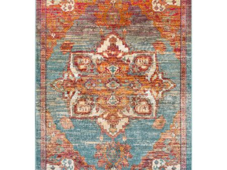 Herati Her-2309 Aqua Rug in Various Sizes Cheap