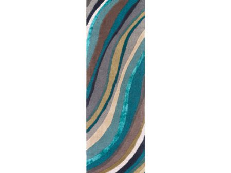 Lounge Wool Teal Rug in Various Sizes Supply