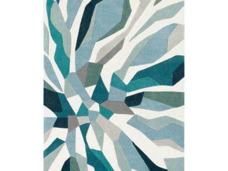 Cosmopolitan Cos-9311 Teal Rug in Various Sizes Online