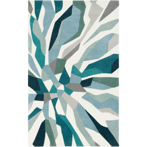 Cosmopolitan Cos-9311 Teal Rug in Various Sizes Online