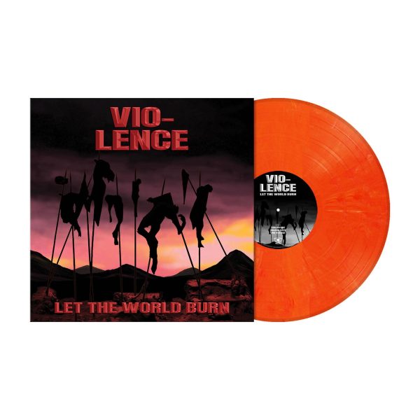 Vio-lence Let the World Burn Includes Poster & MP3 Download Card Pressed on Orange Red Marbled Vinyl LP on Sale