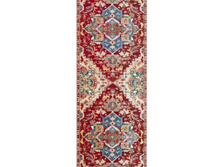 Crafty Dark Red Rug in Various Sizes Cheap