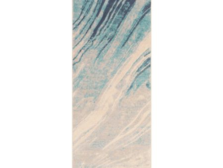 City Cit-2389 Aqua Rug in Various Sizes Online Hot Sale