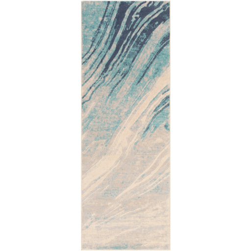 City Cit-2389 Aqua Rug in Various Sizes Online Hot Sale