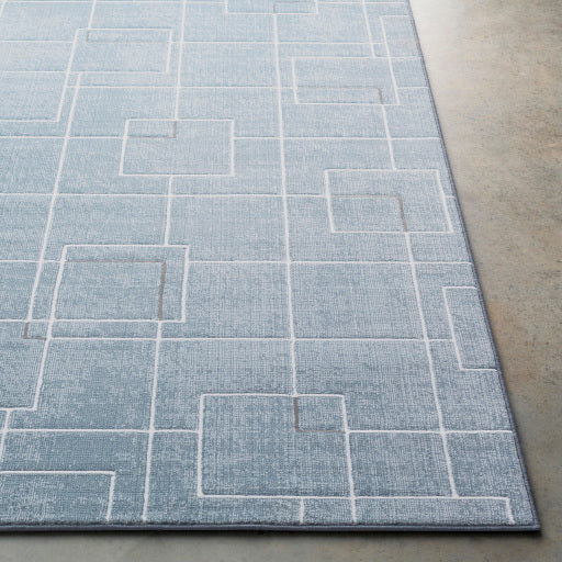 Contempo Pale Blue Rug in Various Sizes on Sale