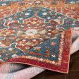 Herati Bright Orange Rug in Various Sizes Hot on Sale