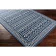 La Casa Cotton Dark Blue Rug in Various Sizes Sale