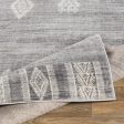 Roma Rom-2324 Medium Gray Rug in Various Sizes Hot on Sale