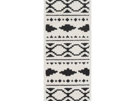 Moroccan Shag Black Rug in Various Sizes Hot on Sale