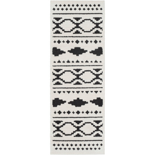 Moroccan Shag Black Rug in Various Sizes Hot on Sale