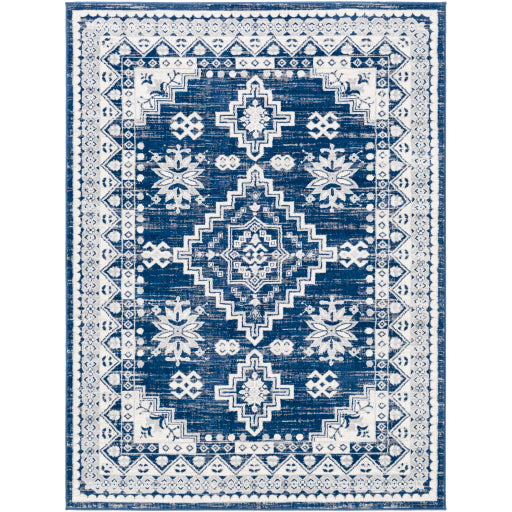 Roma Rom-2318 Dark Blue Rug in Various Sizes Online now