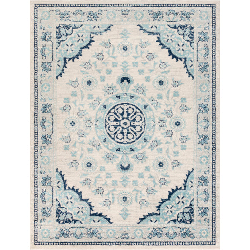 Sunderland Sun-2316 Aqua Rug in Various Sizes For Sale