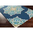 Skye Indoor Outdoor Navy Rug in Various Sizes Cheap