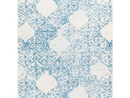 Ustad Bright Blue Rug in Various Sizes Hot on Sale