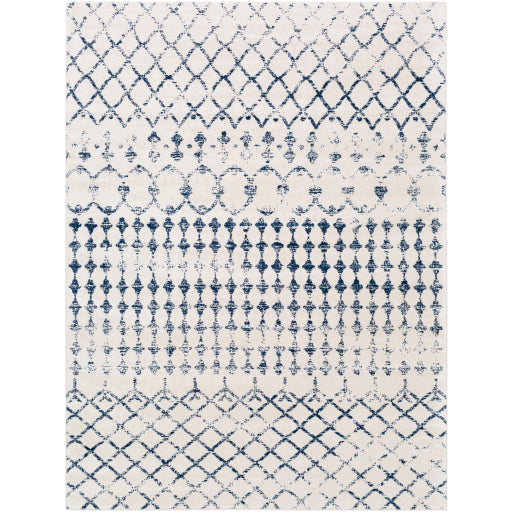 Roma Rom-2342 Dark Blue Rug in Various Sizes For Discount