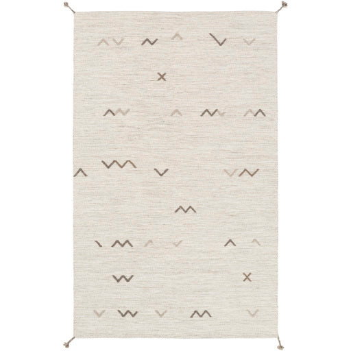 Montezuma Wool Ivory Rug in Various Sizes Online now