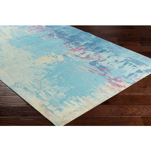 Felicity Aqua Rug in Various Sizes Cheap