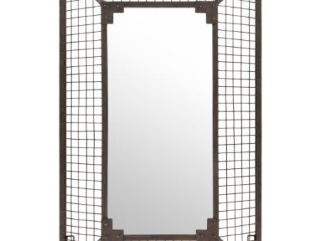 Addington Metal Rust Mirror 4 0 H x 2 6 W Online