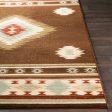 Paramount Par-1083 Dark Brown Rug in Various Sizes Online Sale