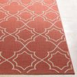 Alfresco Indoor Outdoor Olefin Rust Rug in Various Sizes on Sale