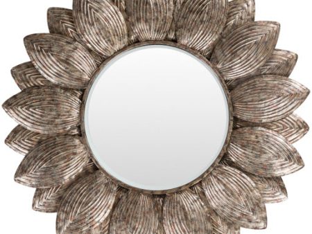 Helios Metal Pewter Mirror 36 H x 36 W Online Sale