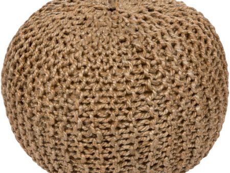 Bermuda Jute Khaki Pouf Cheap