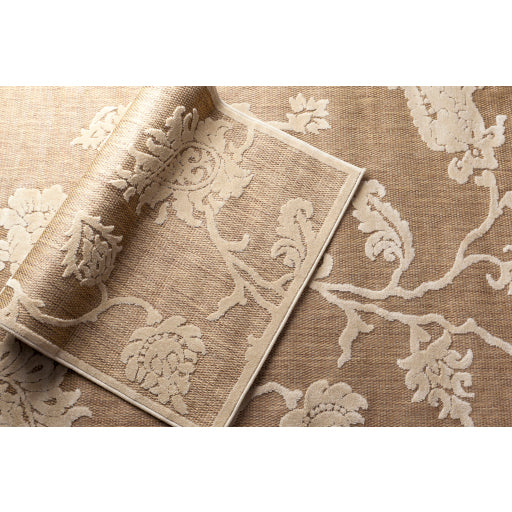 Portera Indoor Outdoor Polyolefin Khaki Rug in Various Sizes Online Sale