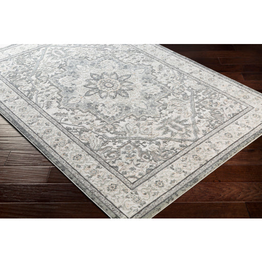 Quatro Qua-2315 Light Gray Rug in Various Sizes Cheap