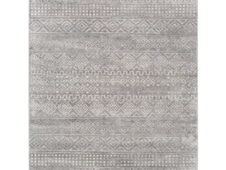 Roma Rom-2340 Medium Gray Rug in Various Sizes For Sale