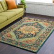 Masala Market Teal Rug in Various Sizes Discount