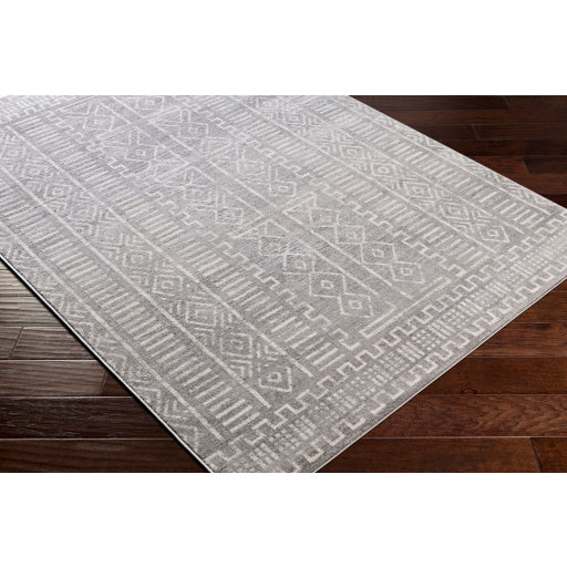 Roma Rom-2327 Medium Gray Rug in Various Sizes Cheap