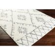 Maroc Shag Mrs-2303 White Rug in Various Sizes Sale