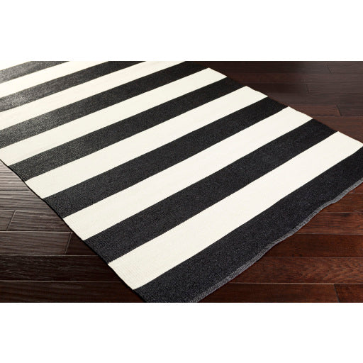 Picnic Indoor Outdoor Pvc Black Rug in Various Sizes Fashion