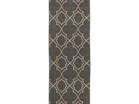 Alfresco Indoor Outdoor Olefin Black Rug in Various Sizes Online now