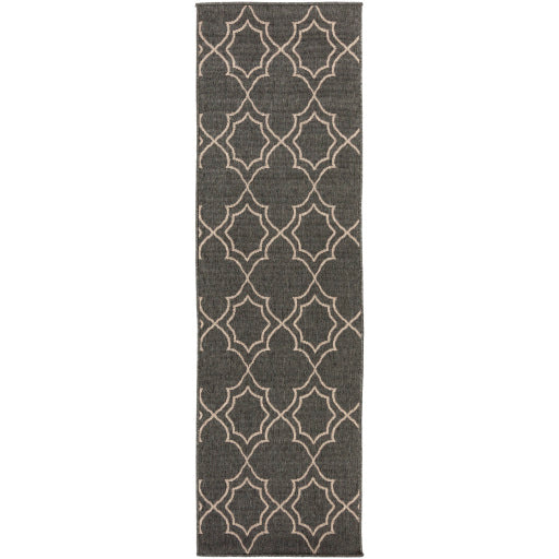 Alfresco Indoor Outdoor Olefin Black Rug in Various Sizes Online now