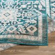 Rafetus Ets-2345 Teal Rug in Various Sizes Online Sale