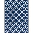 Seville Dark Blue Rug in Various Sizes Online Hot Sale